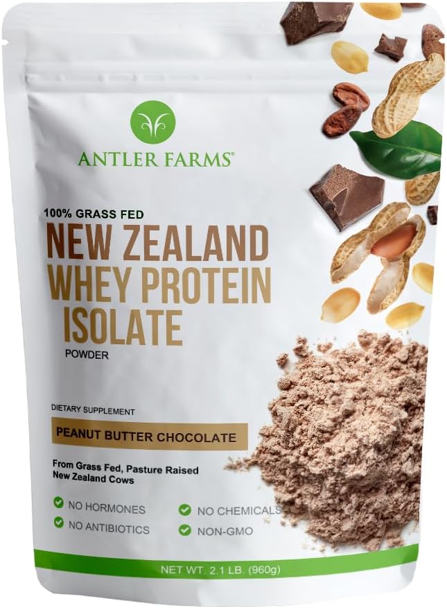 Grass Fed New Zealand Whey Protein Isolate - Peanut Butter 2 lbs