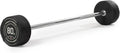 Titan Fitness Rubber Curl Fixed Barbells - Pre-Loaded Strength Bar