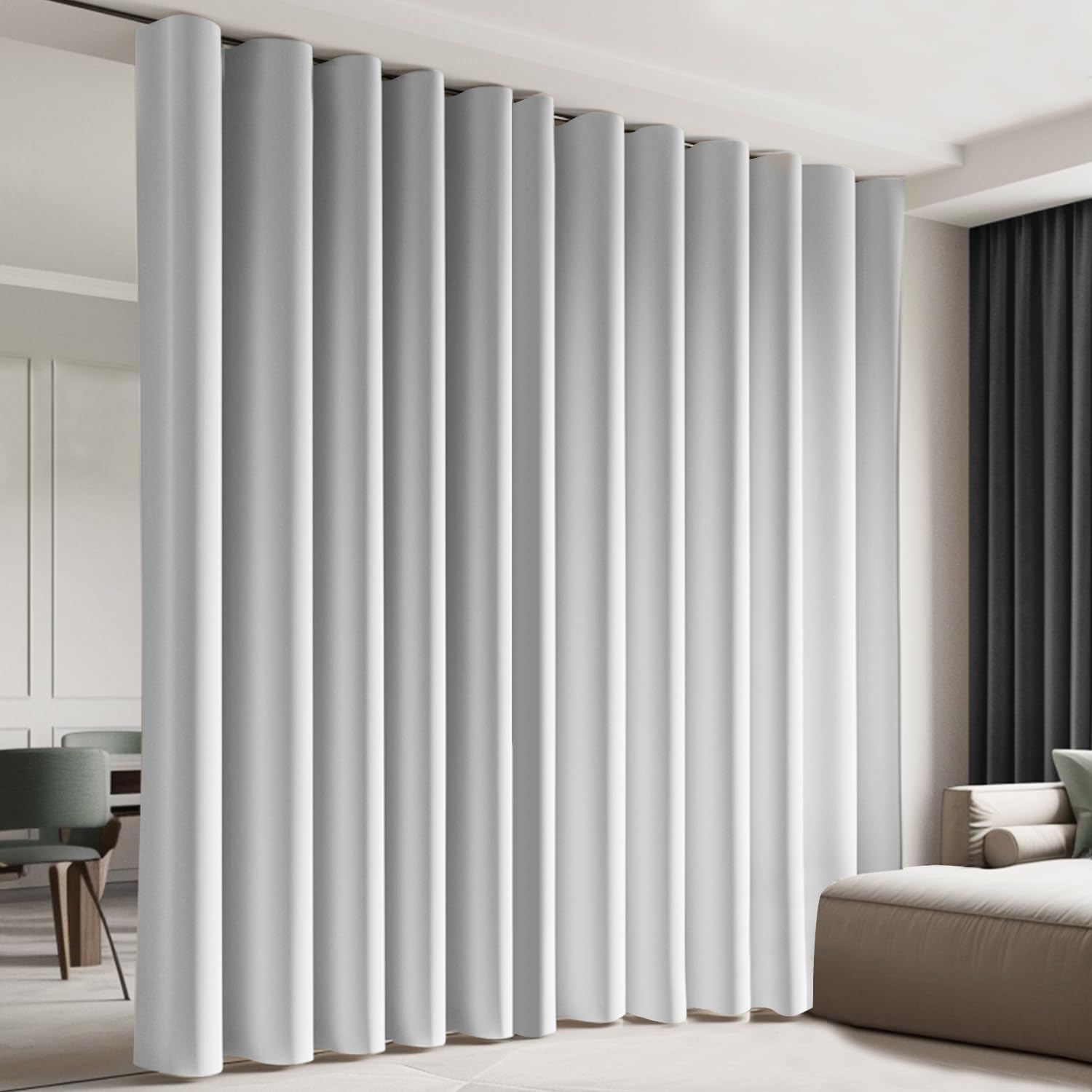 Room Divider Blackout Curtain for Privacy and Light Control