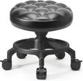 Low Height Rolling Stool Modern Roller Seat Short Stool with Casters