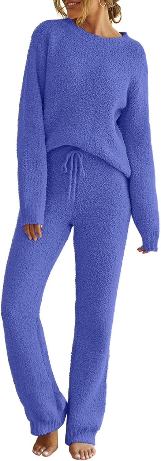 Cozy Fleece Pajama Sets for Women - Perfect Fall Lounge Wear