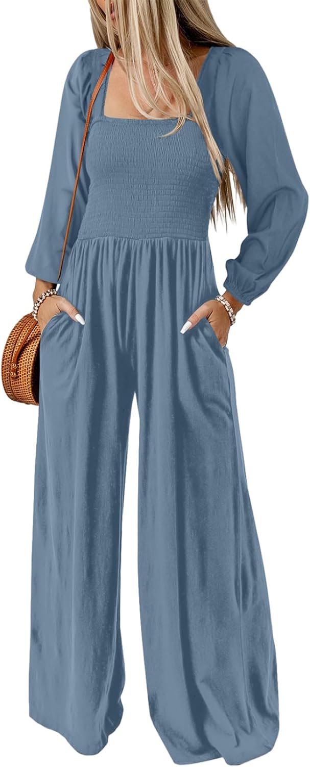 Happy Sailed Women's Square Neck Jumpsuits for Every Occasion