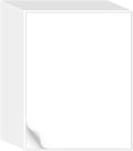 L LIKED 500 Sheet 8.5 x 11 Full Sheet Label Matte White Sticker Paper