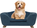 SHAVI Pet Sofa Dog Couch for Small Dog and Cats - Velvet Low Back
