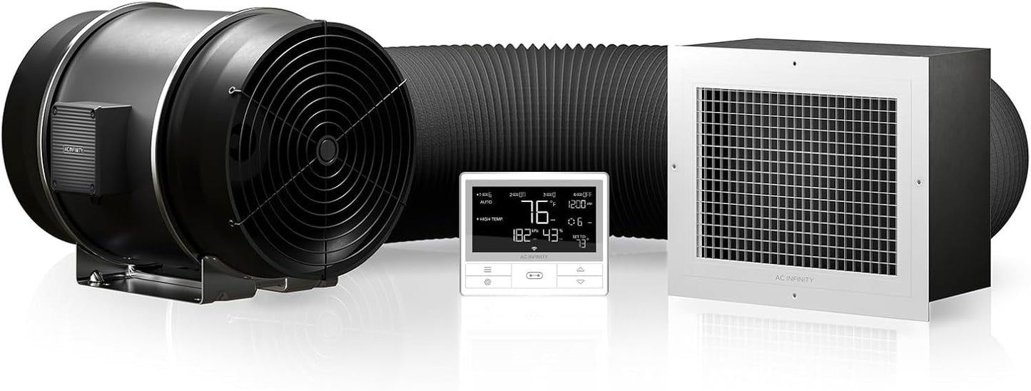 AC Infinity T12 EC Fan: WiFi Controlled Whole House Ventilation