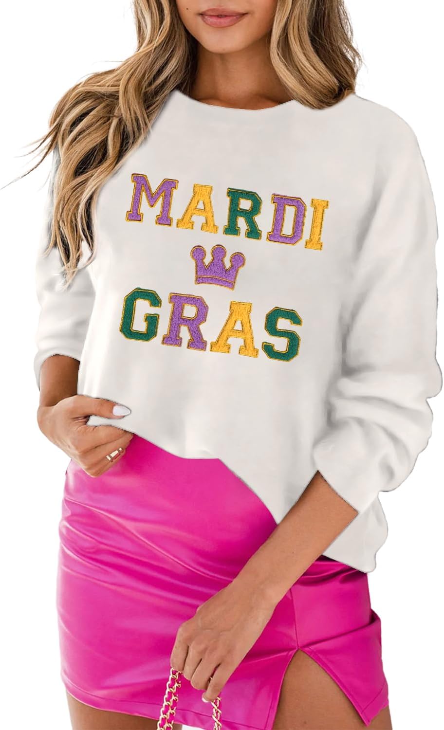 LEMAFER Merry Christmas Sequin Sweater