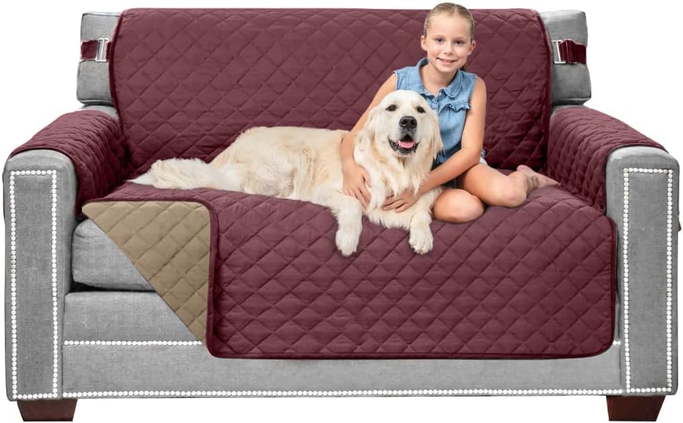 Sofa Shield Loveseat Slip Cover for Pets, Stain Resistant Design