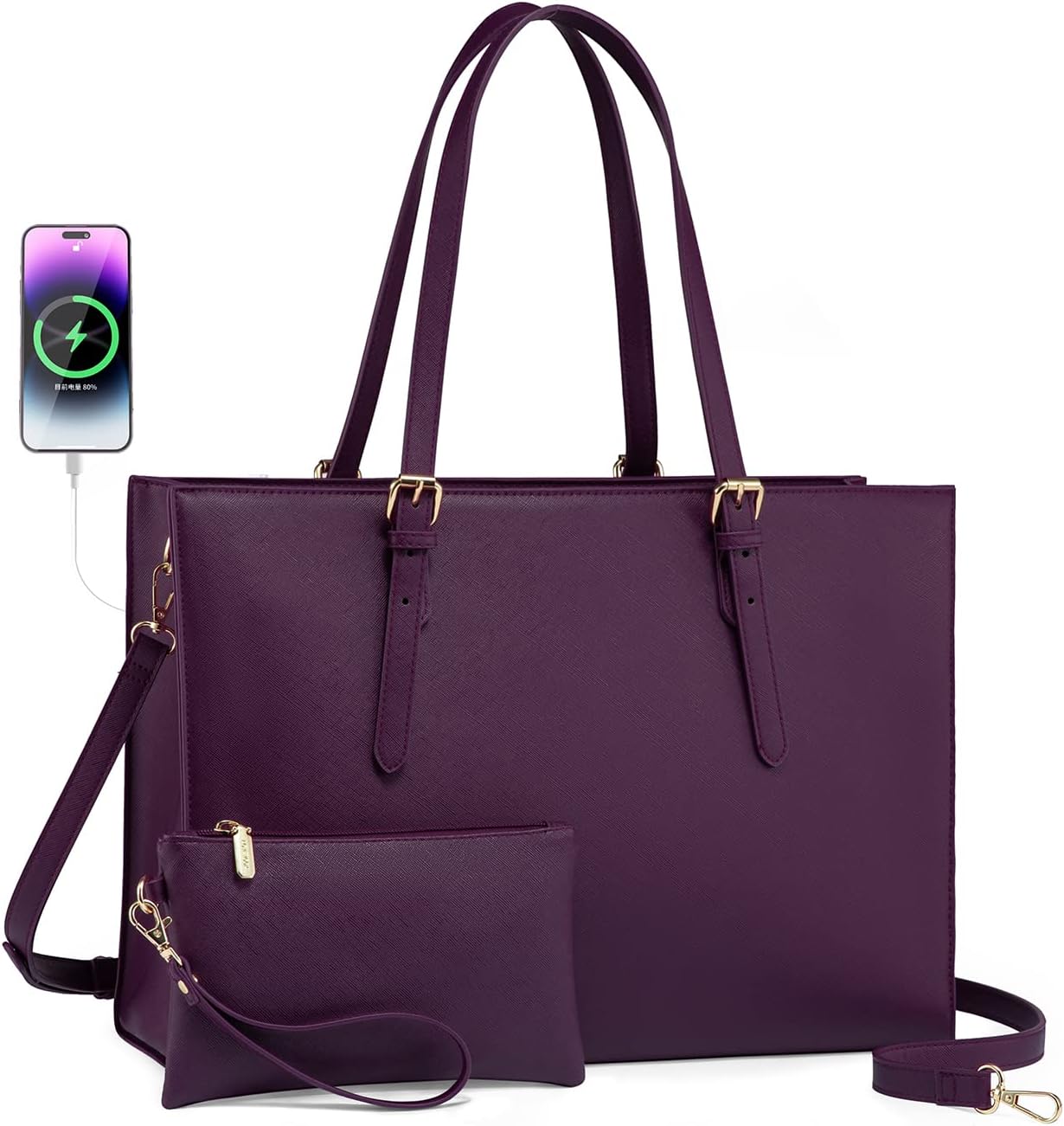 LOVEVOOK 15.6 Inch Laptop Bag for Women - Stylish and Functional
