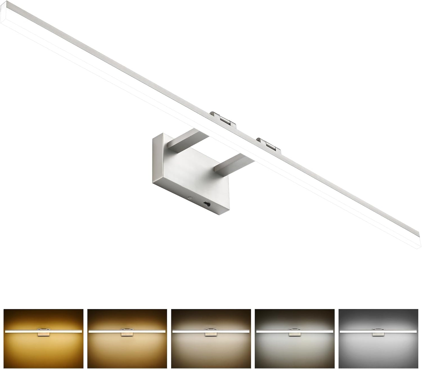 Dimmable 47.2 Inch Bathroom Light Fixtures for Modern Spaces