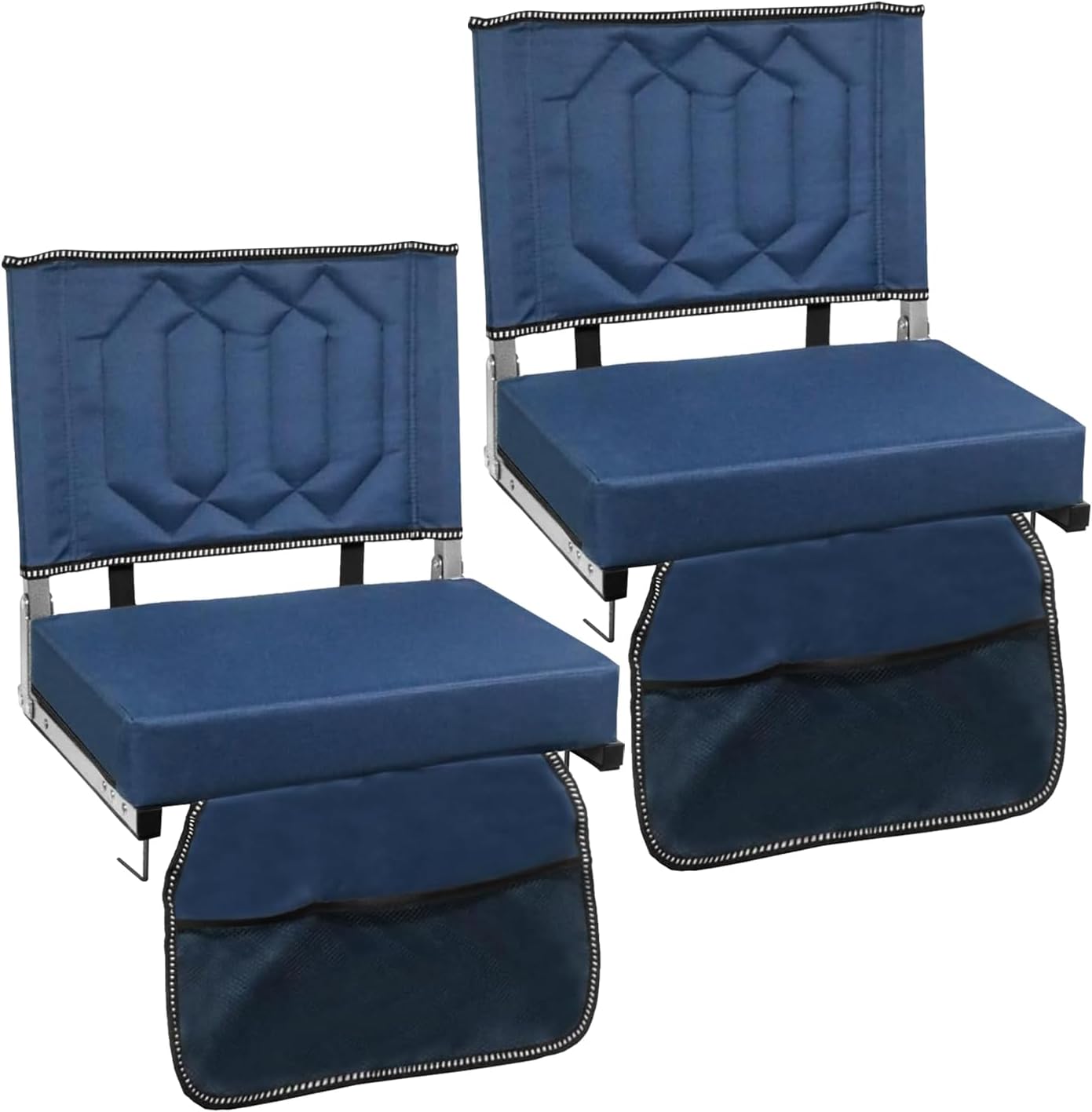 Portable Folding Stadium Chair with Back Support for Comfort