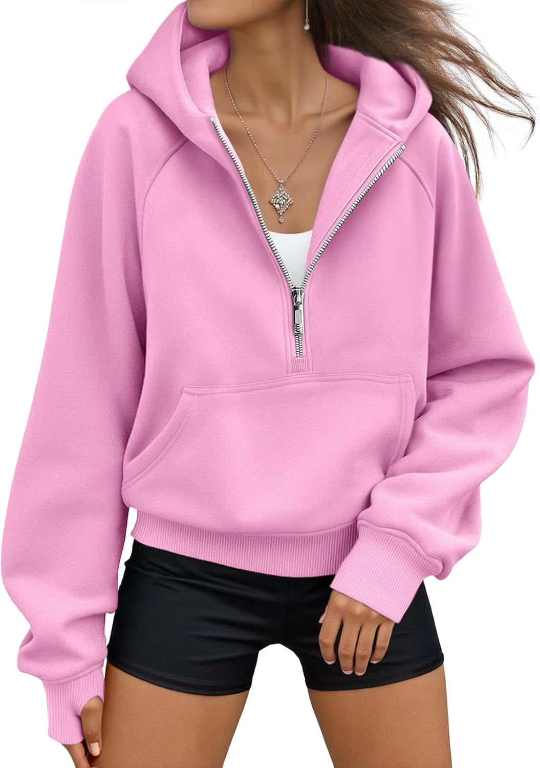 AUTOMET Womens Hoodies Fleece Zip Up Jackets for Fall Fashion