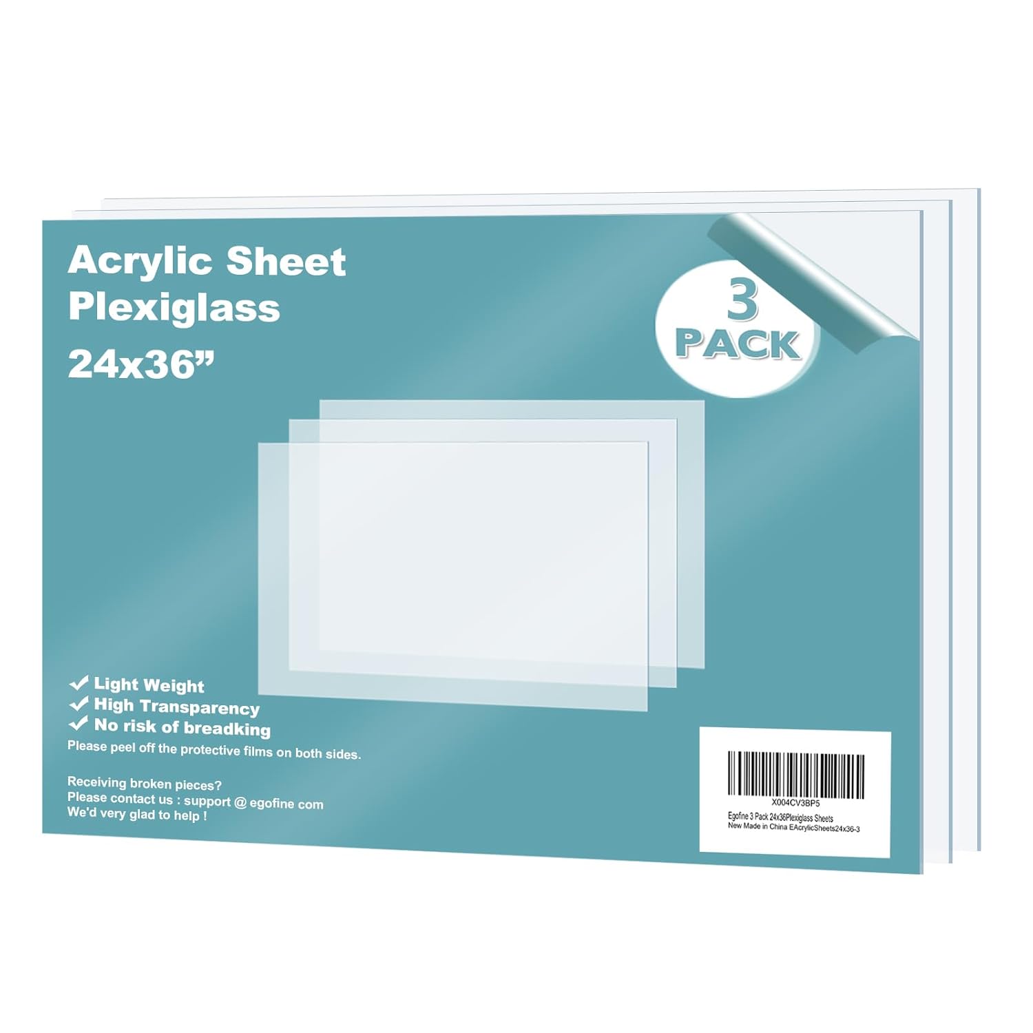 Plexiglass Sheets for Crafting Projects - Clear Acrylic Panels