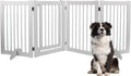 Indoor Dog Gate Freestanding Wooden Foldable Pet Gate 30in High