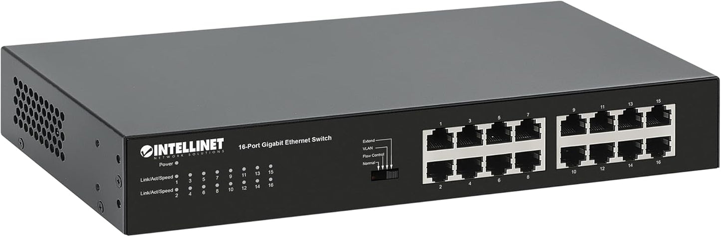 Intellinet 16 Port Gigabit Ethernet Switch for Networking Needs