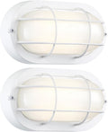 GRUENLICH 8.5ft Oval Outdoor Wall Lights - Dimmable Warm LEDs