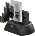 Hard Drive Docking Station with NVMe and SATA - Quiet Cooling Fan