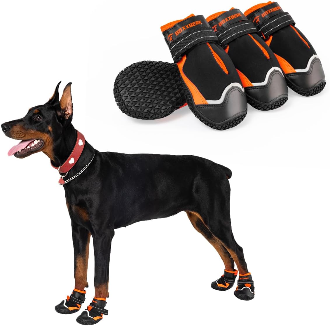 Waterproof Dog Boots for Large Dogs - Winter Snow Protection
