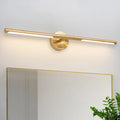 Gold Bathroom Light Fixtures Over Mirror 30 in - Dimmable 4000K Vanity