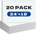 Large Blank Yard Signs 20-Pack 18 x 24 in - Weatherproof DIY Signs