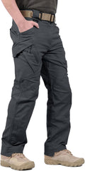 Men's Ripstop Tactical Cargo Pants - Lightweight Stretch Work Pants