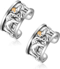 CHIC & ARTSY Cuff Earrings 925 Sterling Silver Ear Cuff - Elephant