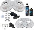 TRQ Premium G-Coated Brake Pad and Rotor Kit for Optimal Performance