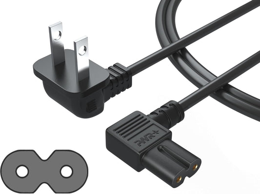 Angled Power Cord for Samsung TCL Roku TVs