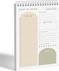 Daily Planner To Do List Notepad 60 Undated Pages - Compact Desk