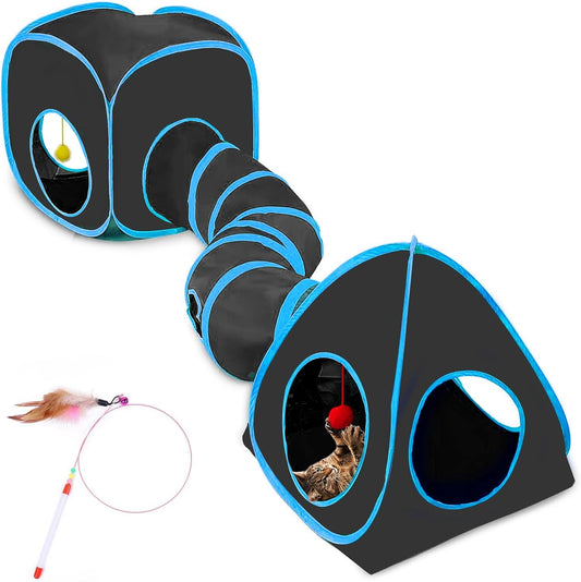 Interactive Cat Toy Combo Set - Blue