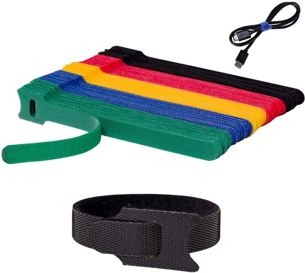 100 PCS Reusable 6 Cable Ties - Cord Management Master
