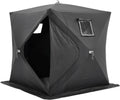 Pop-Up Ice Fishing Tent 90x90x80 in - Portable Hub Shelter