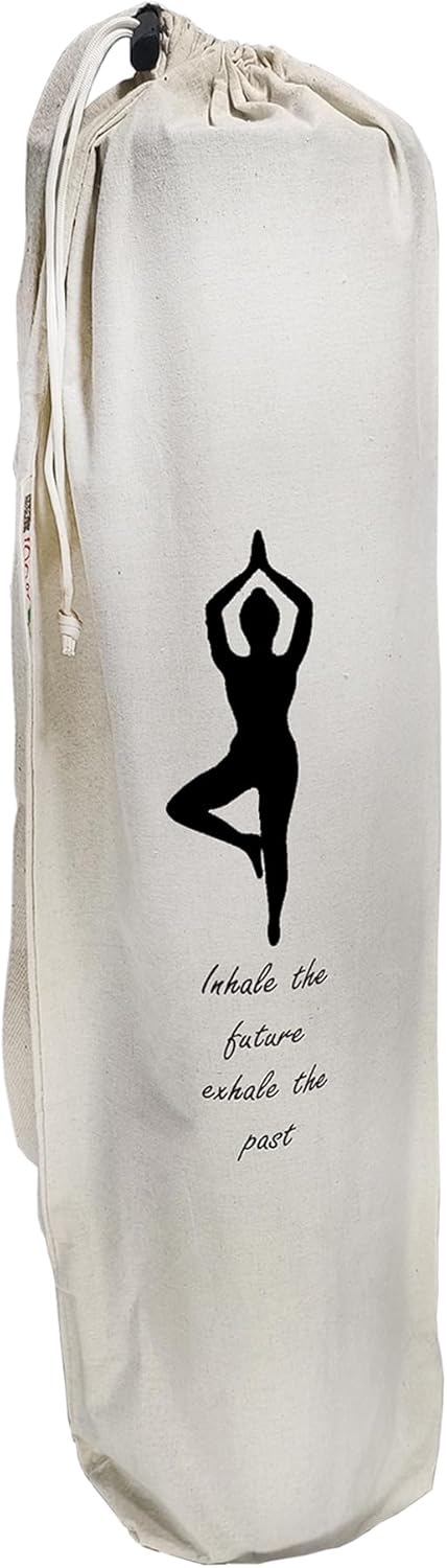 Washable Cotton Yoga Mat Bag | Adjustable Strap | IVARIAN