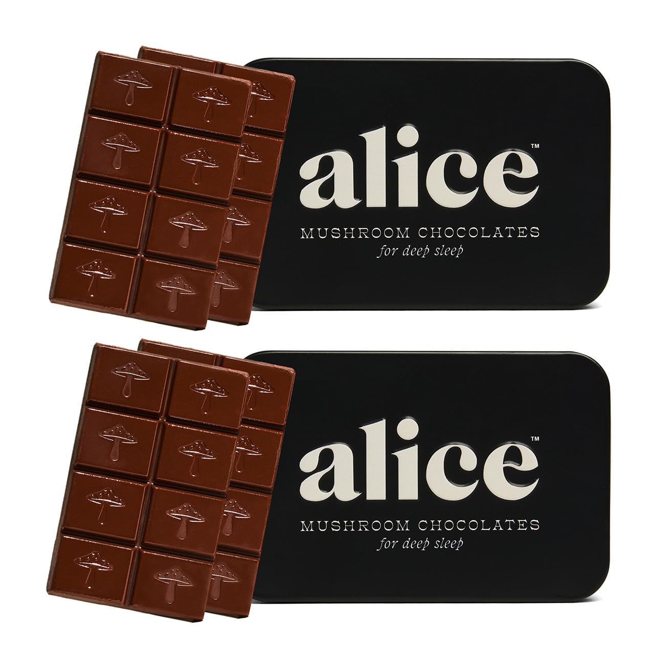 Nightcap 2-Pack Functional Mushroom Chocolates for Sleep Support