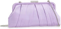 Classic Pleated Satin Clutch Bag for Weddings and Events