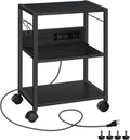 Industrial Printer Cart 3-Tier Mobile Printer Stand - Rolling