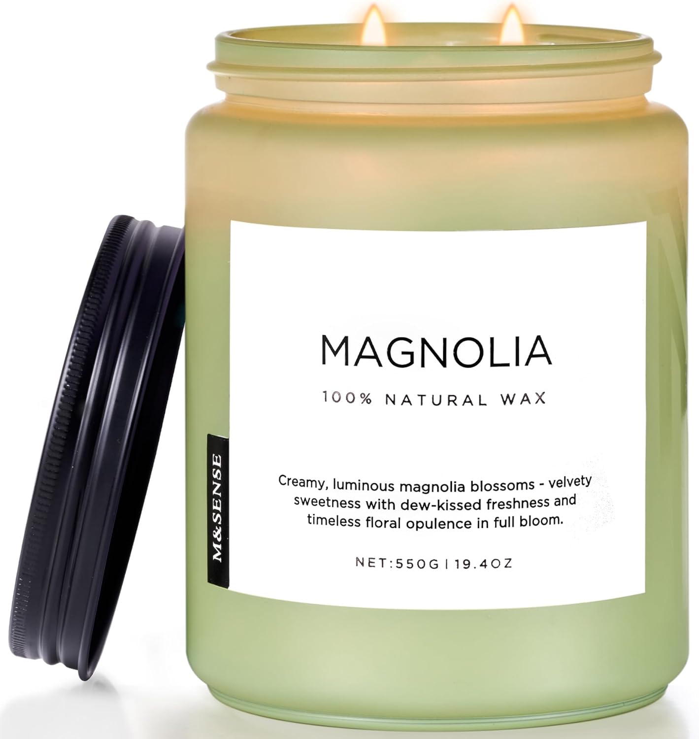 M&SENSE Magnolia Jasmine Candle for Relaxation & Home Decor