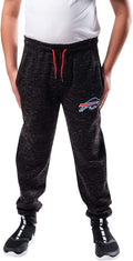 NFL Black Fleece Jogger Sweatpants by Ultra Game for Comfort