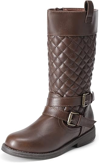 DREAM PAIRS Girls Knee High Fashion Riding Boots for Style