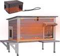 Heated Cat House for Outside - Insulated Weatherproof Shelter Houses