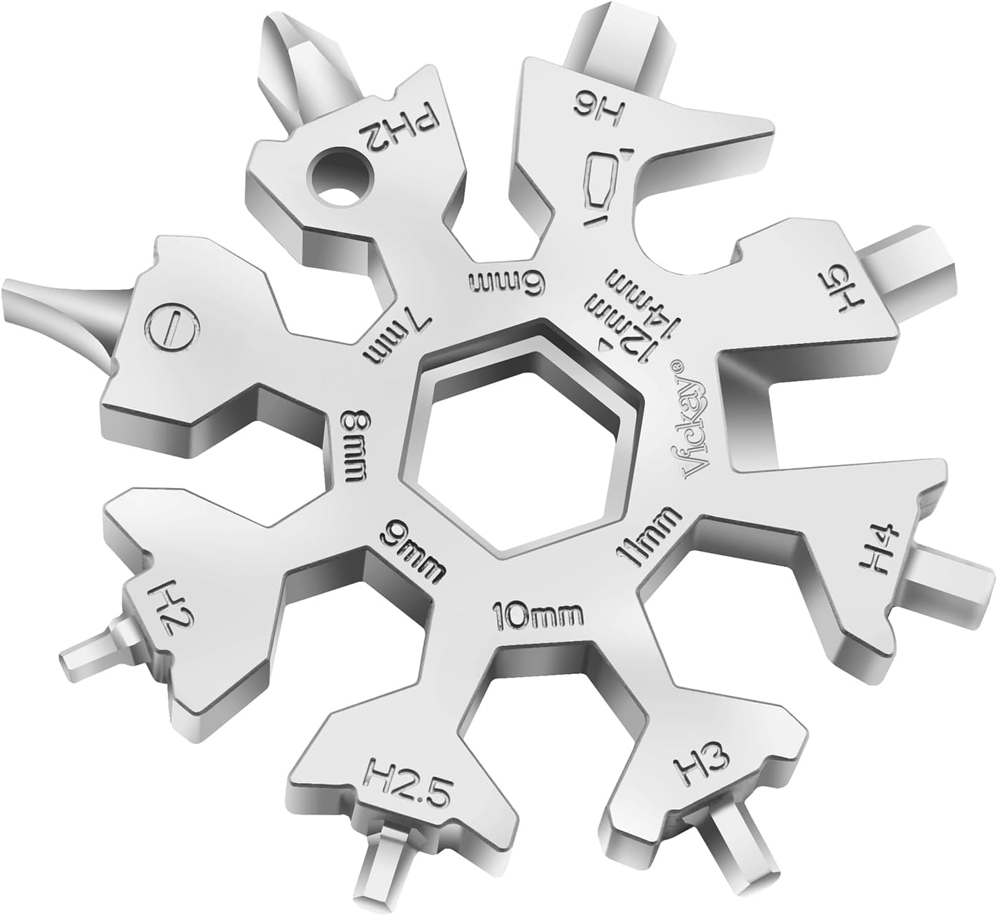 18-in-1 Snowflake Multi Tool - Ultimate EDC Gadget!