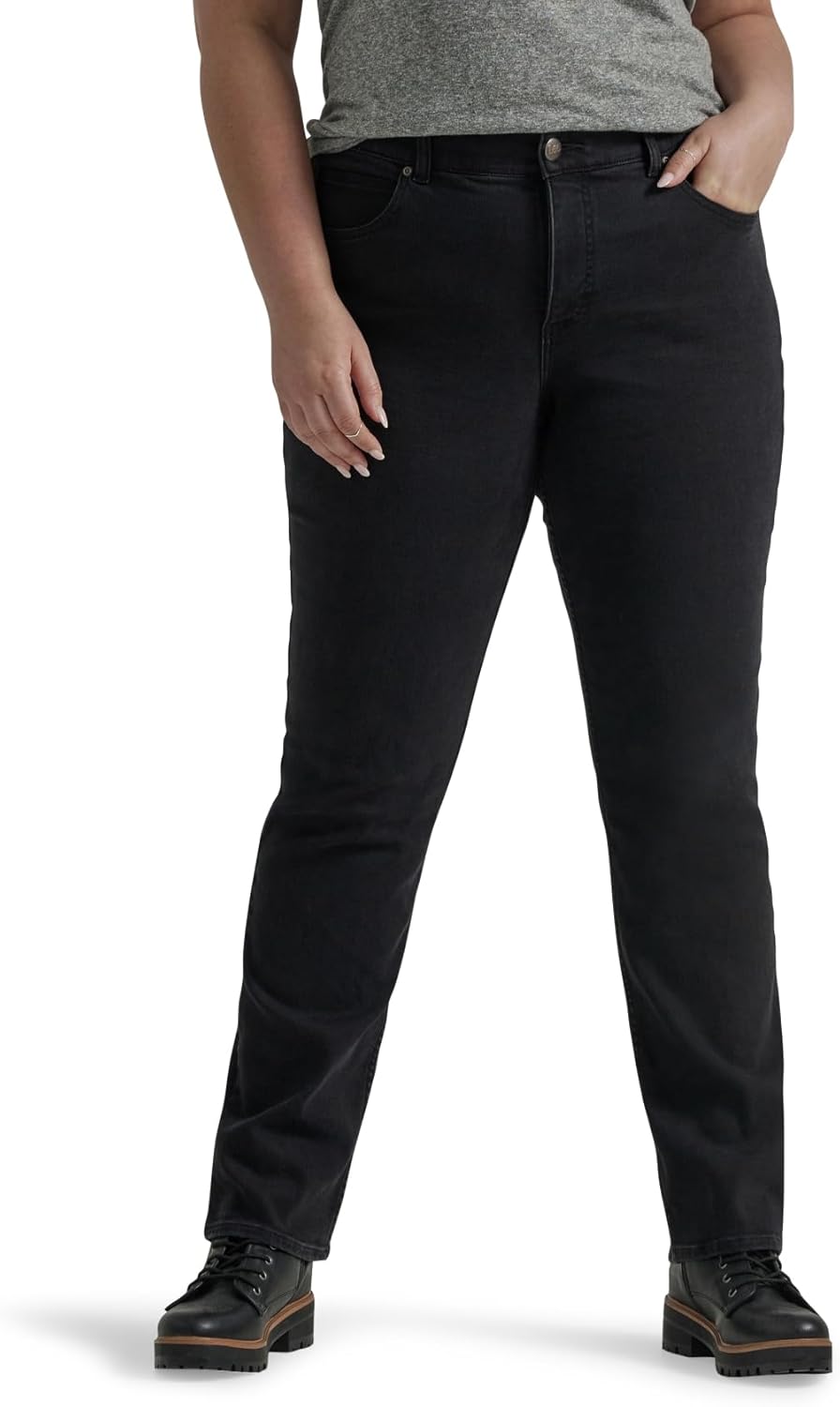 Lee Plus Size Ultra Lux Comfort Flex Motion Straight Leg Jean