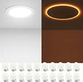 6 in LED Recessed Ceiling Light 5CCT with Night Light - Slim 12W