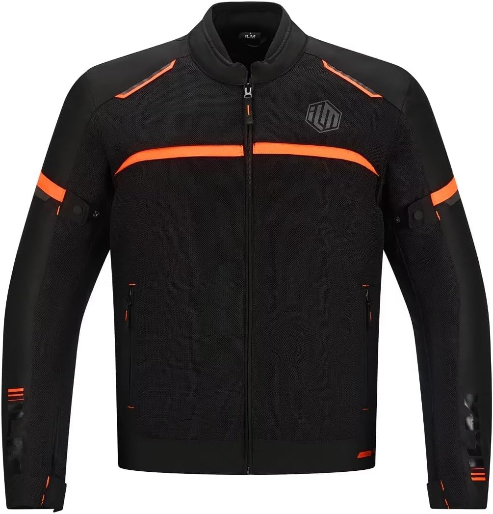 ILM Motorcycle Riding Jacket with Mesh CE Armor for All Seasons