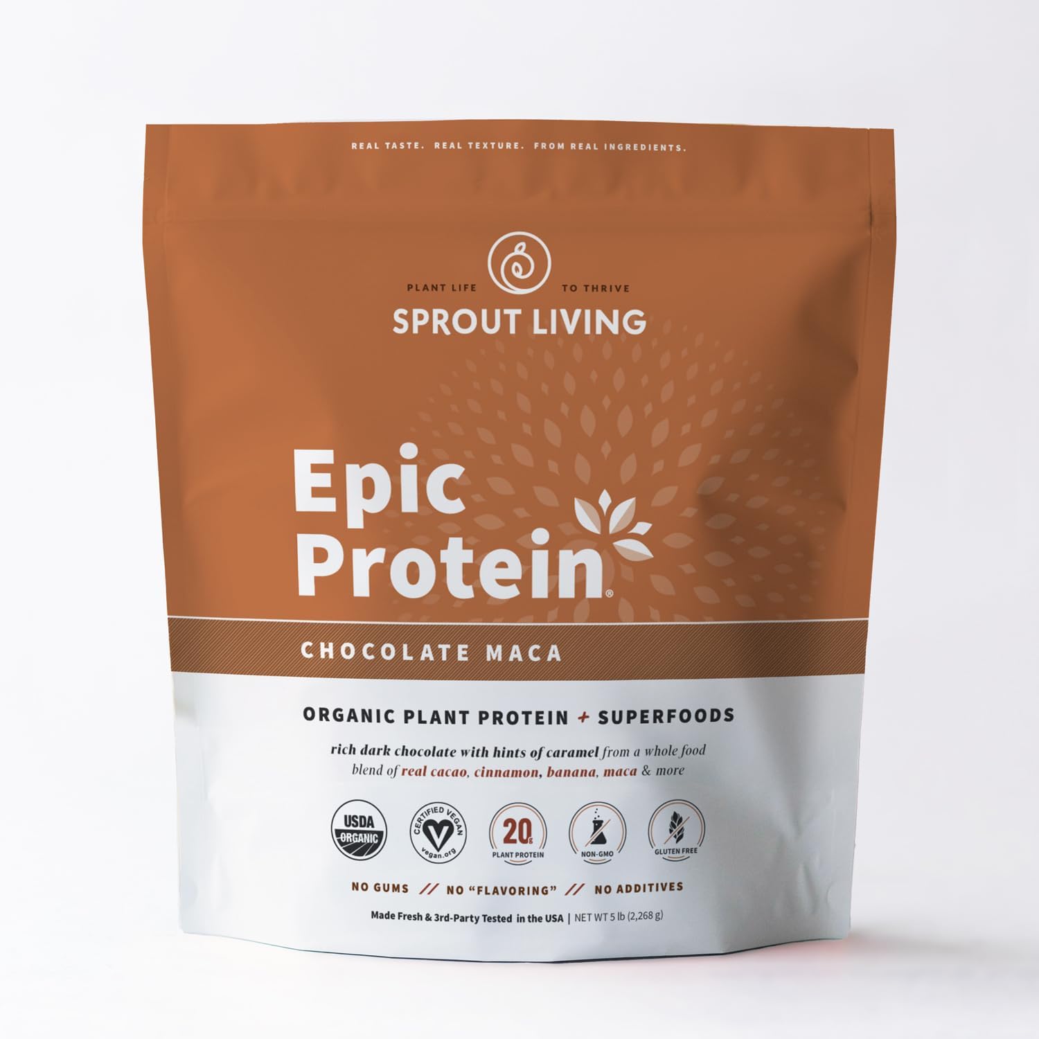 Sprout Living Epic Protein Powder: Organic Plant-Based Superfoods