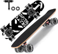 Skateboards with Colorful Flashing Wheels for Beginners - Stable 9-Ply
