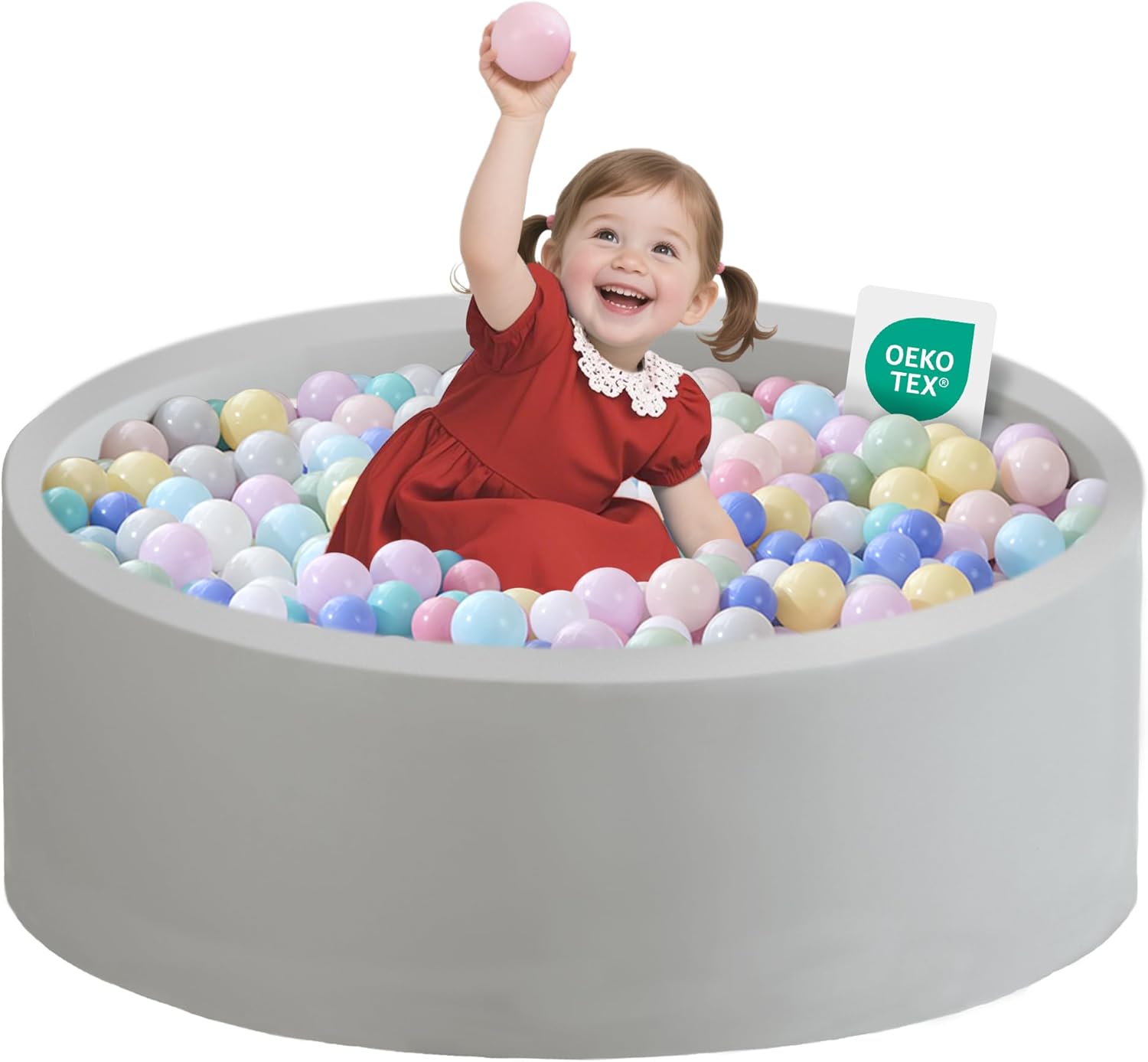 Soft Memory Foam Ball Pit for Toddlers - Safe Indoor Fun