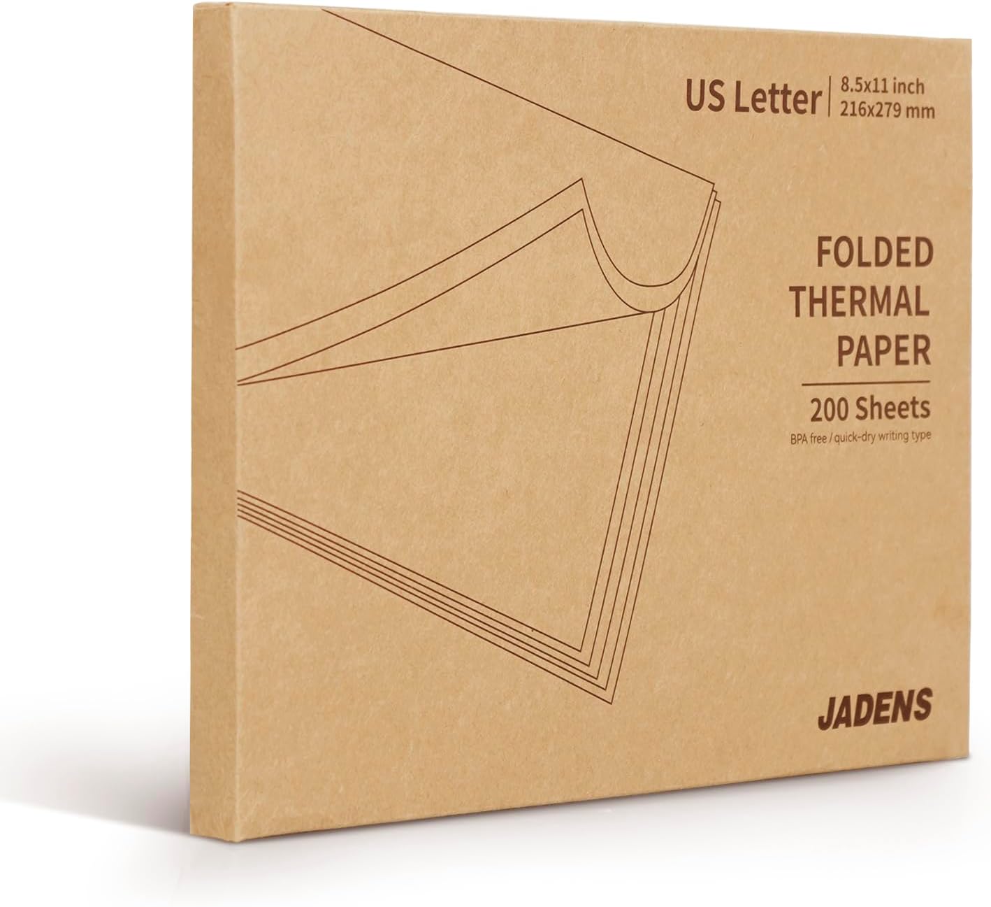 Quick-Dry Thermal Paper 200 Sheets by JADENS