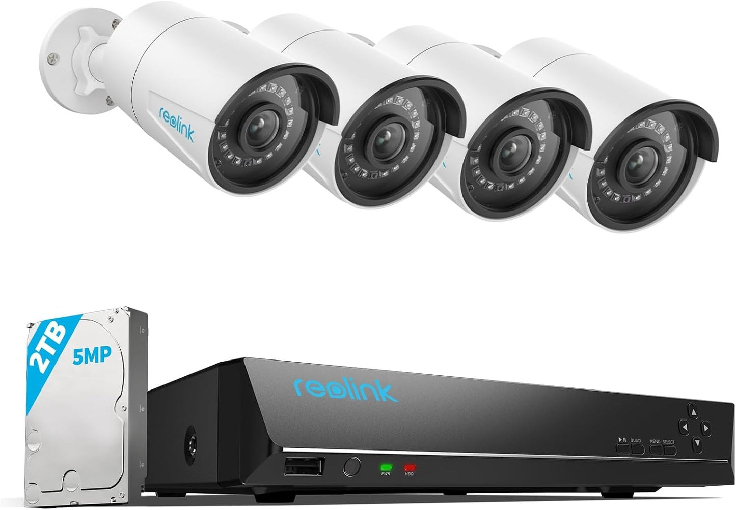 Reolink 5MP PoE Security System: Smart Detection, 24/7 4K Recording