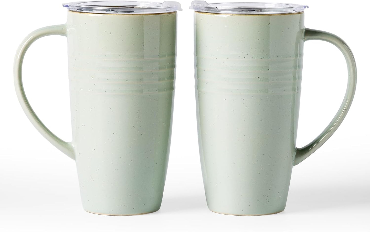 Famiware Jupiter Large Coffee Mug Set of 2, 20oz with Lid