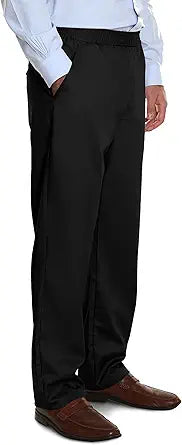 Pembrook Mens Elastic Waist Pants for Seniors - Relax Fit Jeans